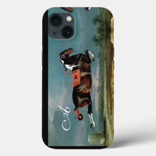 The Piebald Horse "Cehero' Rearing Monogram iPhone 13 Case
