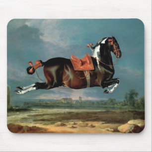 The Piebald Horse "Cehero' Rearing Monogram Mouse Pad