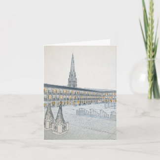 The Piece Hall, Halifax, Architectural Sketch Thank You Card
