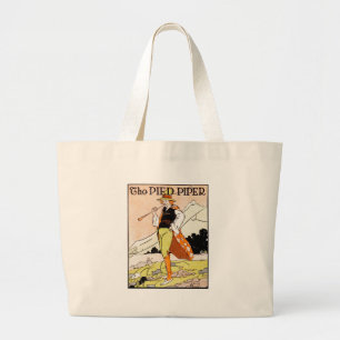 The Pied Piper Children's Nursery Large Tote Bag