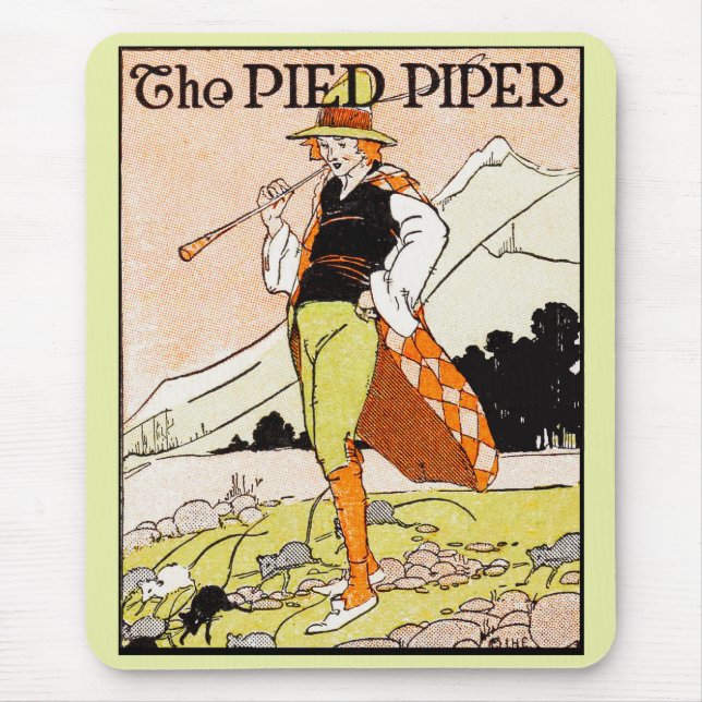 The Pied Piper Children's Nursery Mouse Pad (Front)