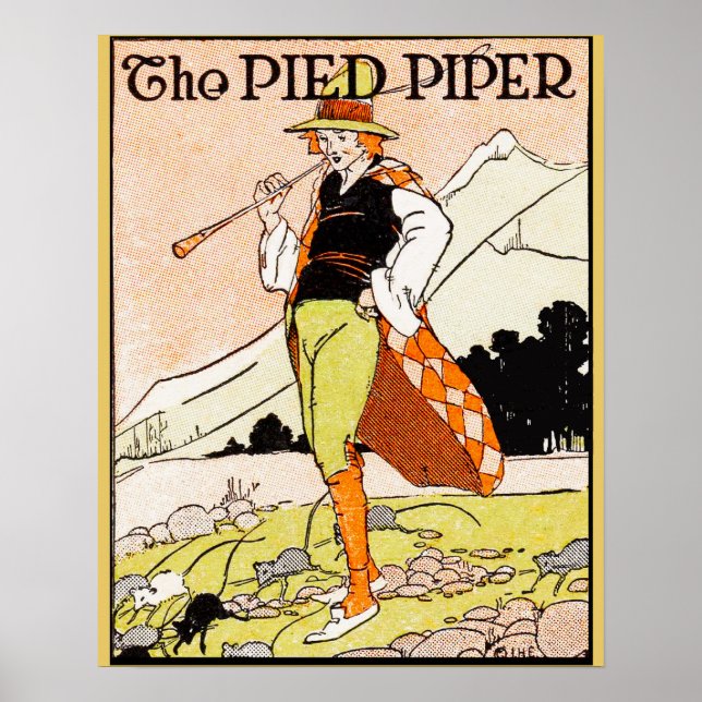 The Pied Piper Children's Nursery Poster (Front)