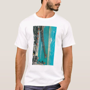 The Pier and Beach and Long Beach T-Shirt