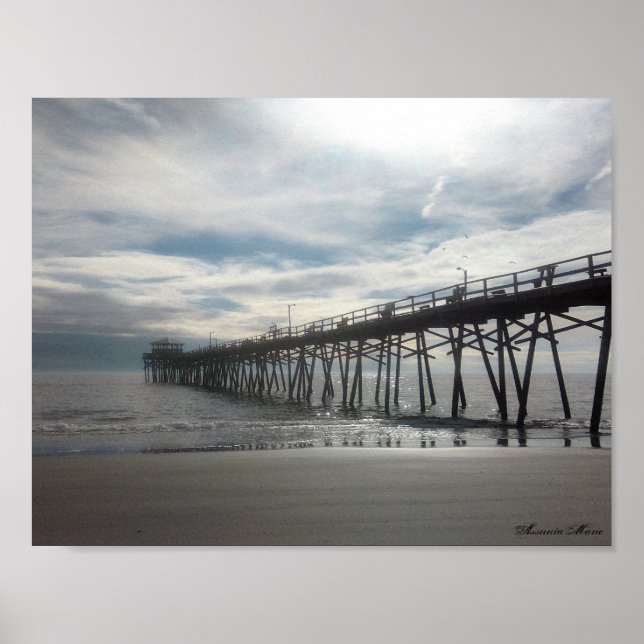 The Pier Atlantic Beach NC Poster (Front)