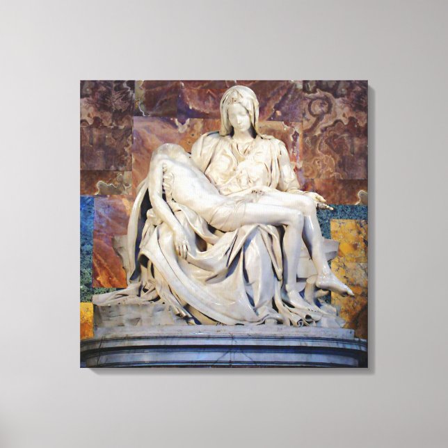 The Pieta by Michelangelo Canvas Print (Front)