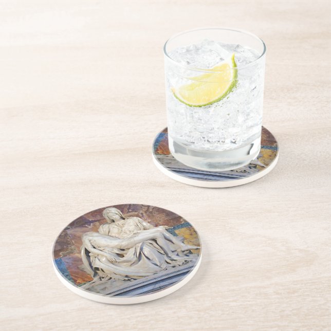The Pieta by Michelangelo Coaster (Side)