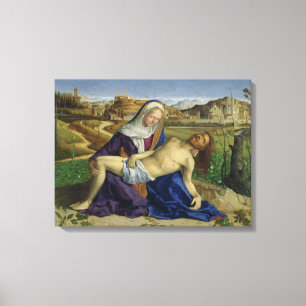 The Pieta, c.1505 (oil on panel) (post 1996 restor Canvas Print