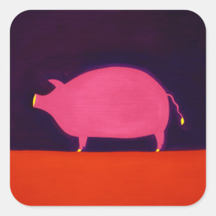 The Pig 1998 Square Sticker