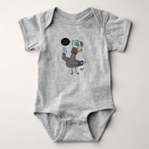 The Pigeon I'm an Artist Baby Heather Bodysuit