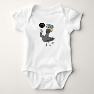 The Pigeon I'm an Artist Baby White Bodysuit