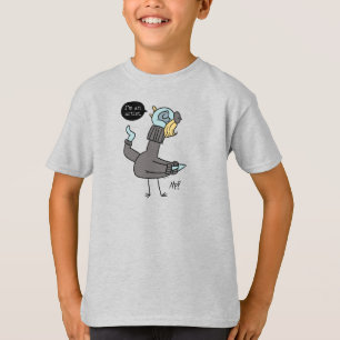 The Pigeon I'm an Artist Kids Ash T-Shirt