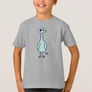 The Pigeon Side Eye Kids Steel T-Shirt