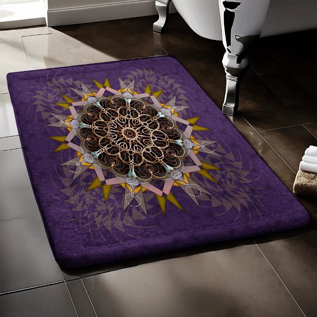 The pillared thread tie-in purpura refraction bath mat (Creator Uploaded)