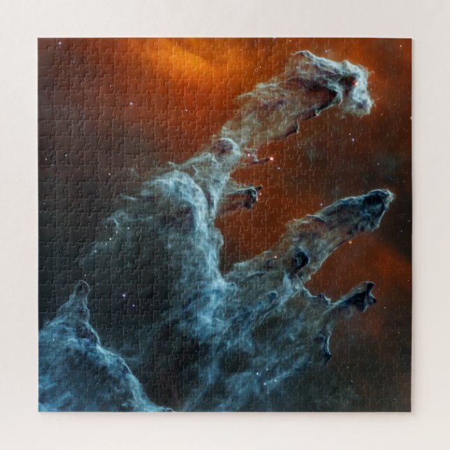The Pillars of Creation | MIRI | JWST Jigsaw Puzzle (Vertical)