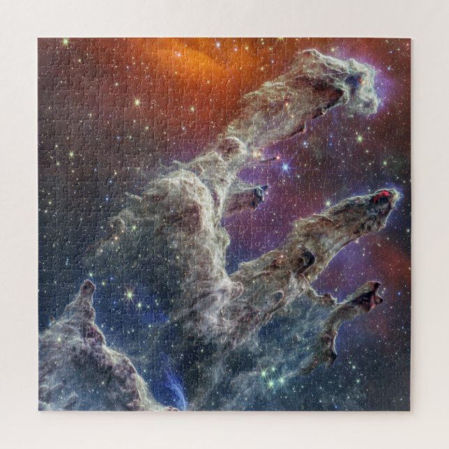The Pillars of Creation | MIRI & NIRCam | JWST Jigsaw Puzzle (Vertical)