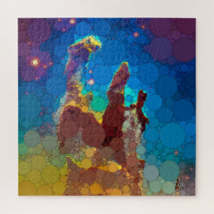 The Pillars of Creation, Nebula of the Eagle, Dots Jigsaw Puzzle