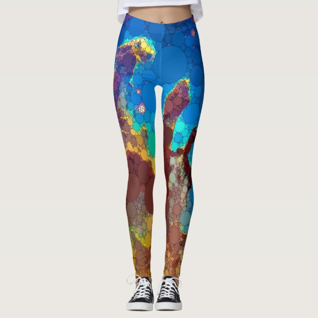 The Pillars of Creation, Nebula of the Eagle, Dots Leggings (Front)