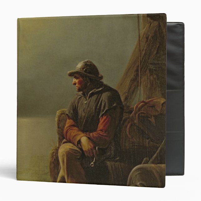The Pilot Keeps Watch, 1851 Binder (Front/Inside)