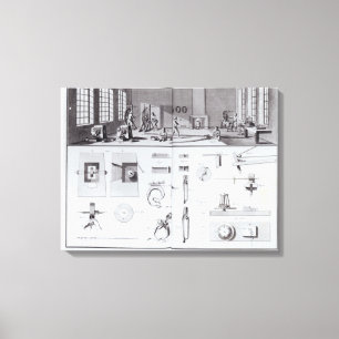 The Pin Factory, plate 2 from Volume IV Canvas Print
