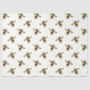 The Pink and Gold Bee Series Design 11 Tissue Paper