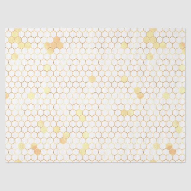 The Pink and Gold Bee Series Design 6 Tissue Paper (Front)