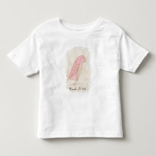 The Pink Bird, from 'Sixteen Drawings of Comic Bir Toddler T-shirt