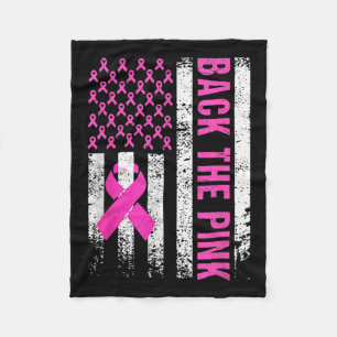 The Pink Breast Cancer Awareness Flag Toddler Wome Fleece Blanket