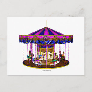 The Pink Carousel Postcard