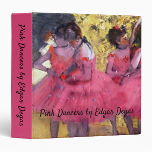 The Pink Dancers, Before the Ballet by Edgar Degas Binder