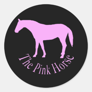 The Pink Horse Classic Round Sticker