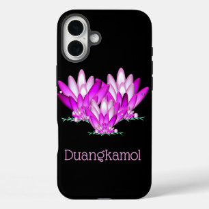 The pink lotus flower ,personalized iPhone 16 plus case