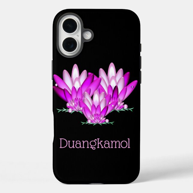 The pink lotus flower ,personalized Case-Mate iPhone case (Back)