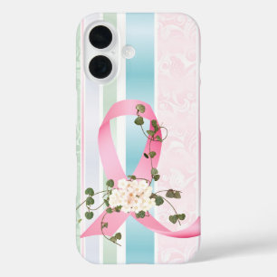 The Pink Ribbon With ivy  iPhone 16 Case