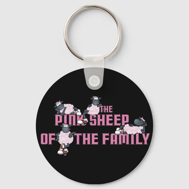 The Pink Sheep of the Family Keychain (Front)