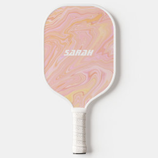 The Pink Tangerine Retro Pickleball Paddle