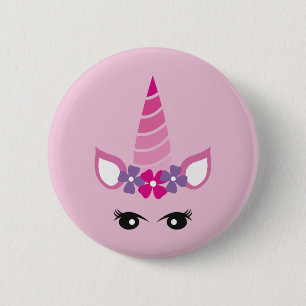 The Pink Unicorn 2 Inch Round Button