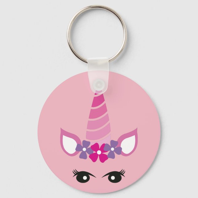 The Pink Unicorn Keychain (Front)