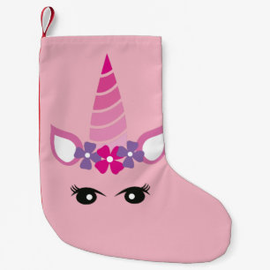 The Pink Unicorn Small Christmas Stocking