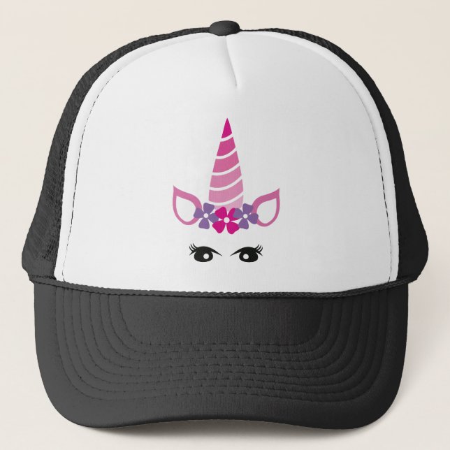 The Pink Unicorn Trucker Hat (Front)