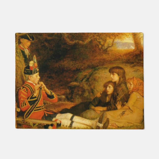 The Piper (by John Everett Millais) Doormat (Front)