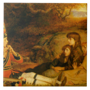 The Piper (by John Everett Millais) Tile