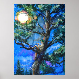 The Piper in the Pine by P. Allingham Carlson Poster