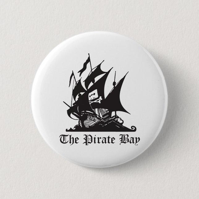 The Pirate Bay 2 Inch Round Button (Front)