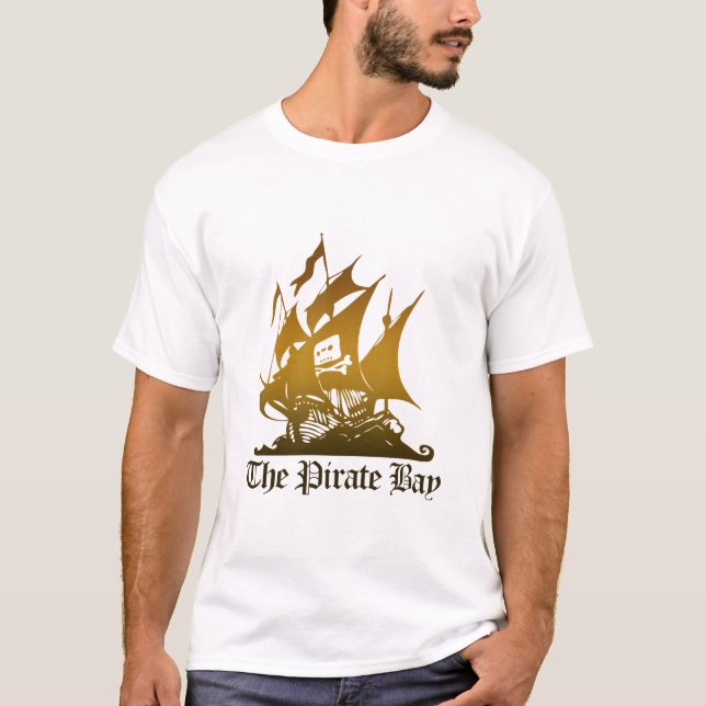 The Pirate Bay Brown Logo Tee (Front)