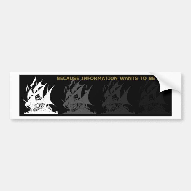 The Pirate Bay Bumper Sticker (Front)