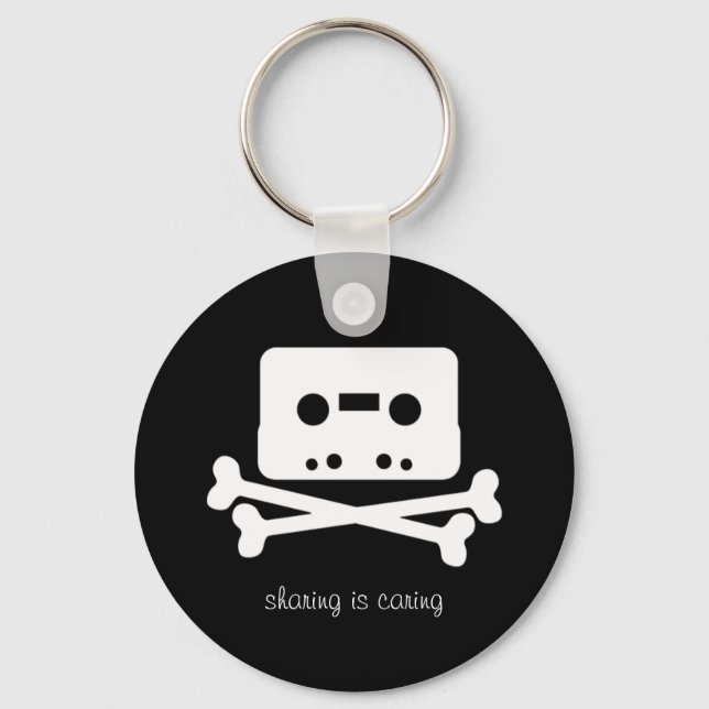 The Pirate Bay Cassette Tape Keychain (Front)