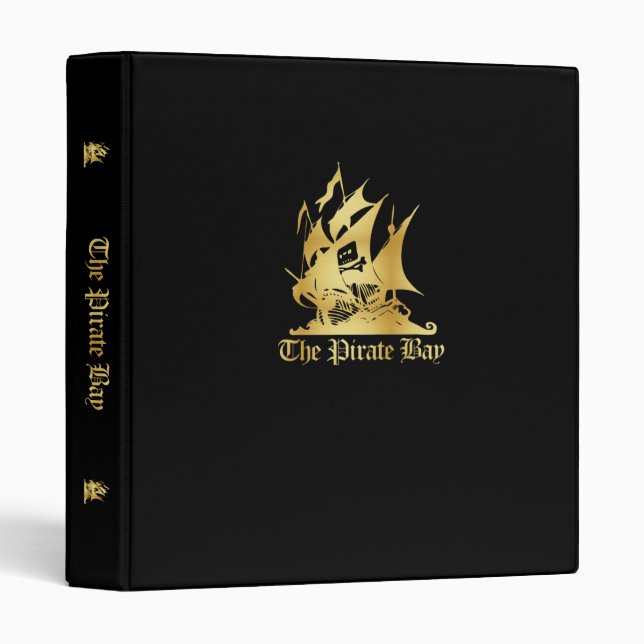 The Pirate Bay Gold Logo Binder (Front/Spine)