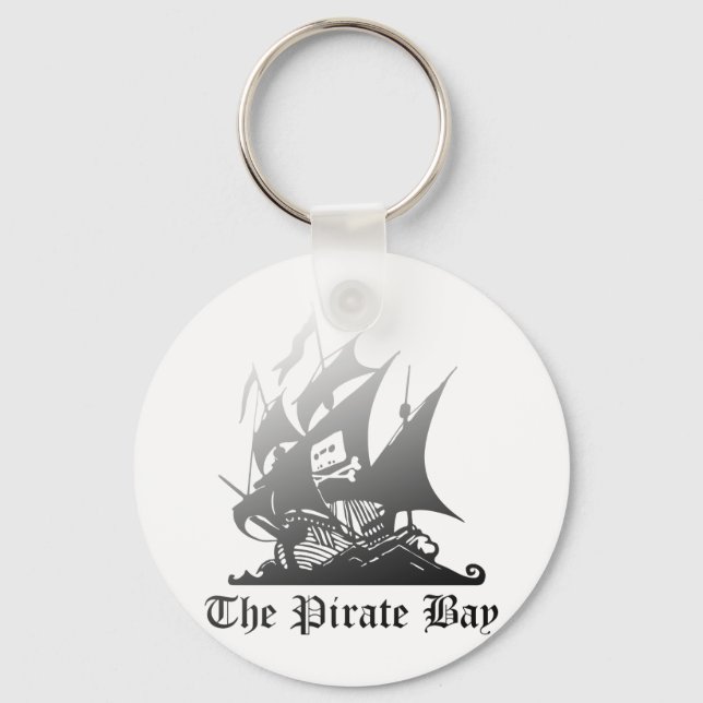 The Pirate Bay Gray To Black Keychain (Front)
