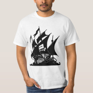 The Pirate Bay Logo Ship T-Shirt
