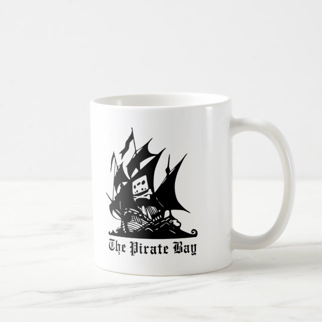 the pirate bay pirate ship logo coffee mug (Right)